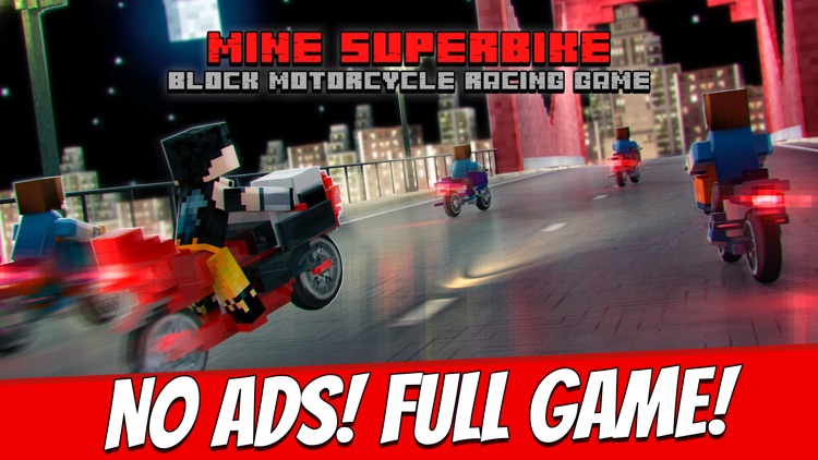 Mine Superbike - Block Motorcycle Racing Game