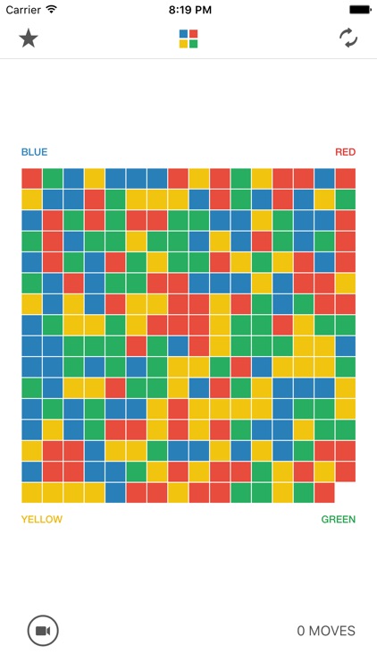 BRYG - A strategy board game of colored blocks