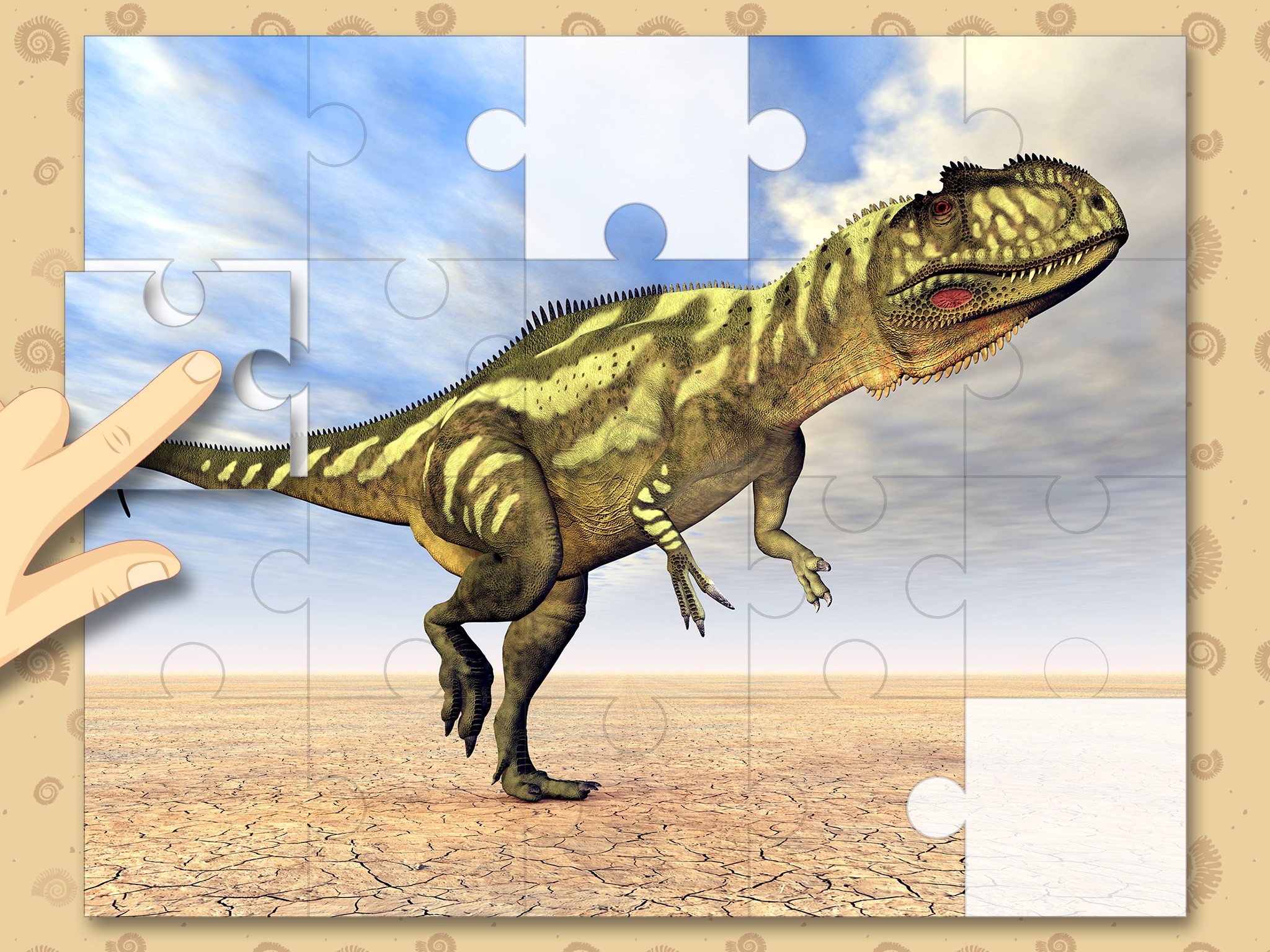 Dinosaurs Prehistoric Animals Jigsaw Puzzles : free logic game for toddlers, preschool kids, little boys and girls screenshot 2