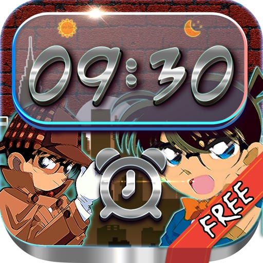 iClock – Manga & Anime : Alarm Clock Detective Conan Boy Wallpapers , Frames and Quotes Maker For Free icon