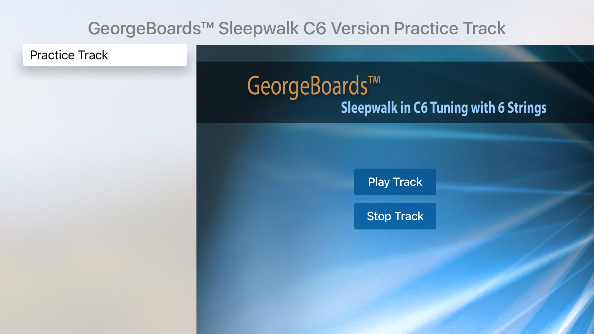 C6 Lap Steel Guitar Sleepwalk TV Apps 148Apps