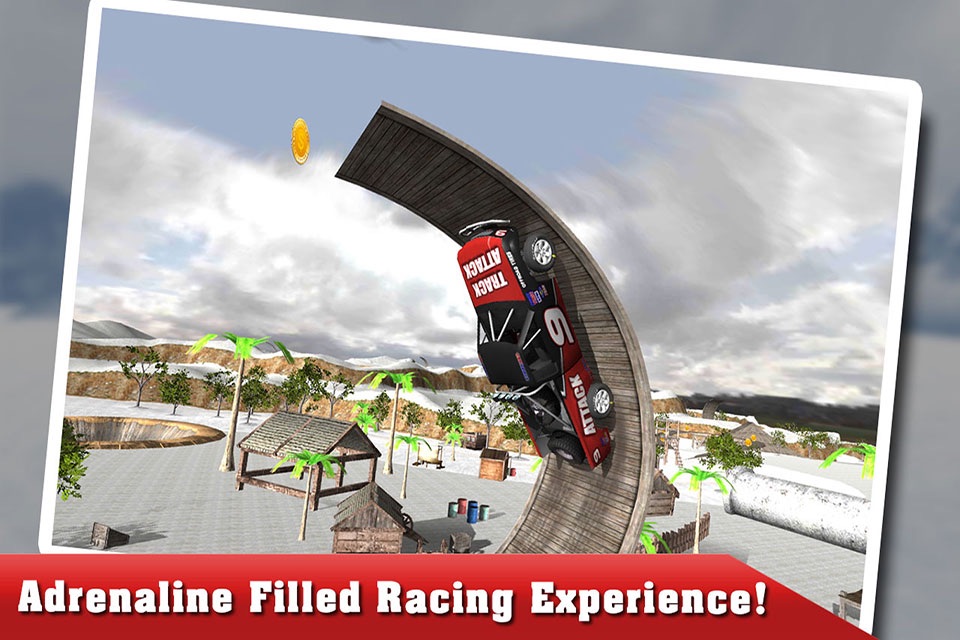 Winter 4x4 Offroad Truck Stunt Driving Racing Sim an Extreme Car Driver Game screenshot 2
