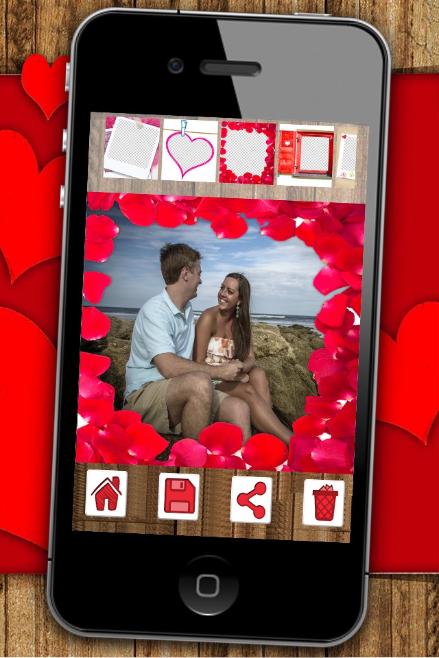 Editor love frames - romantic images to frame your beautiful photos screenshot 4