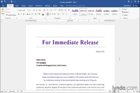 Teach Yourself Computer Skills - Microsoft Word 2016 Edition screenshot 3