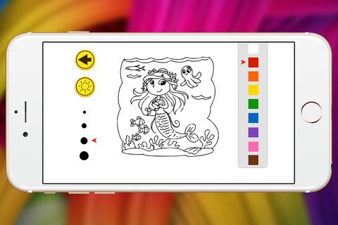 princess mermaid coloring book screenshot 3