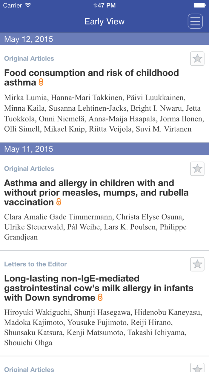 Pediatric Allergy and Immunology