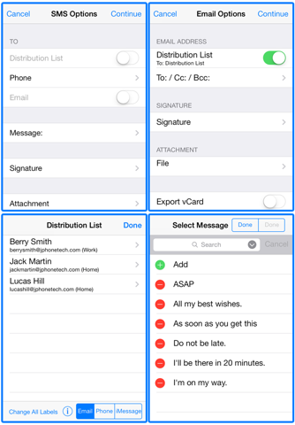 Скриншот из Smart Group Free: Email, SMS/Text & Contacts