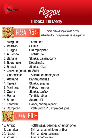 Pizzeria Amore screenshot 2