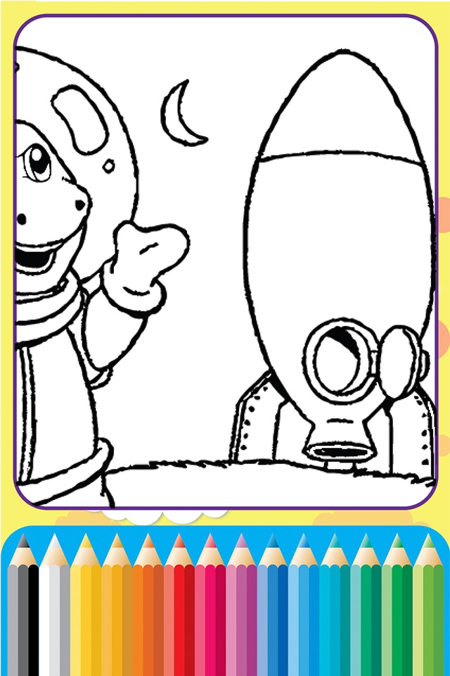 Dinosaurs Village coloring page Barney Friends screenshot 4