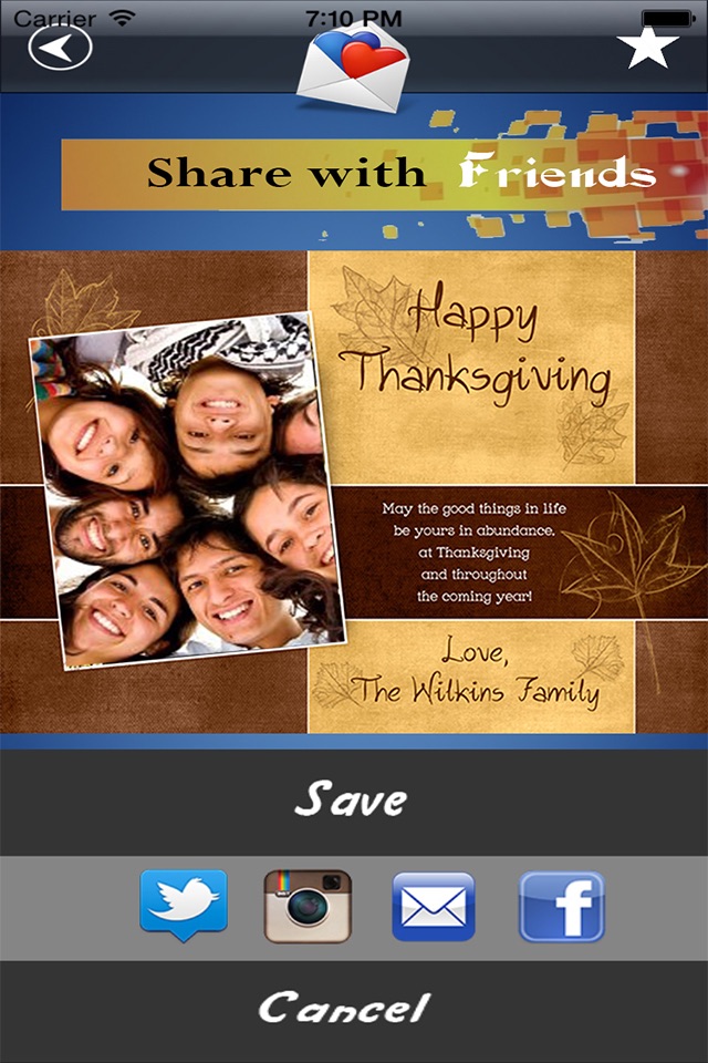 PostEcards- Best Thanksgiving Quotes Stickers & Photo Personalized Greeting Cards screenshot 4