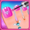 In this pedicure salon game you can do the toenails of your customer