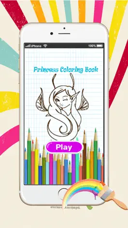 Game screenshot game snow princess coloring book hack