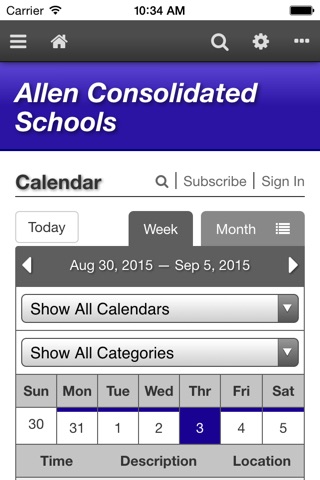 Allen Consolidated Schools screenshot 2