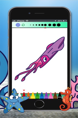 sea animals coloring - free drawing book for kids screenshot 4