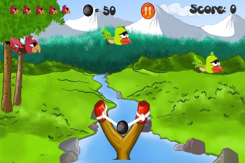 Catapult Bird Sling Shooter : A Fly Bubble Birdy Hunter Game screenshot 4