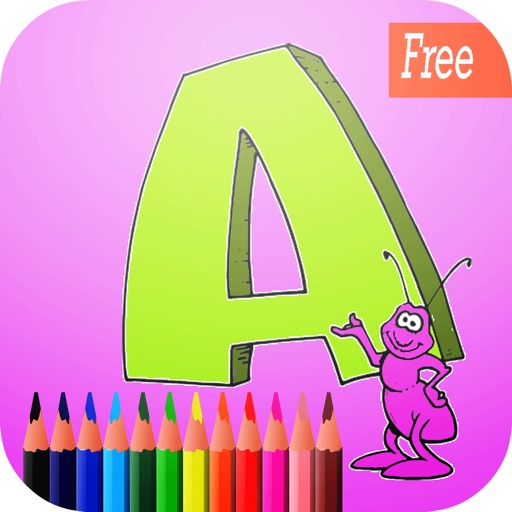 abc art pad:Learn to painting and drawing coloring pages printable for kids free iOS App