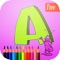 abc art pad:Learn to painting and drawing coloring pages printable for kids free