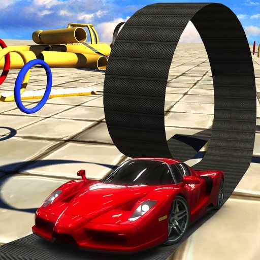 crazy car stunt racing game