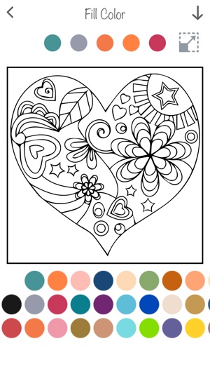 Interactive touch Coloring Book for Valentine's Day - Paint (圖1)-速報App