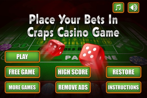 Place Your Bets In Craps Casino Game screenshot 2