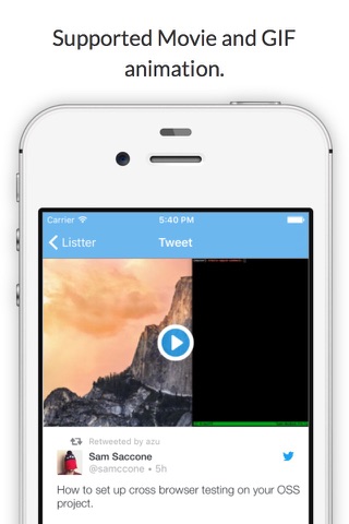 Listter - App that read only the favorite Tweets screenshot 3