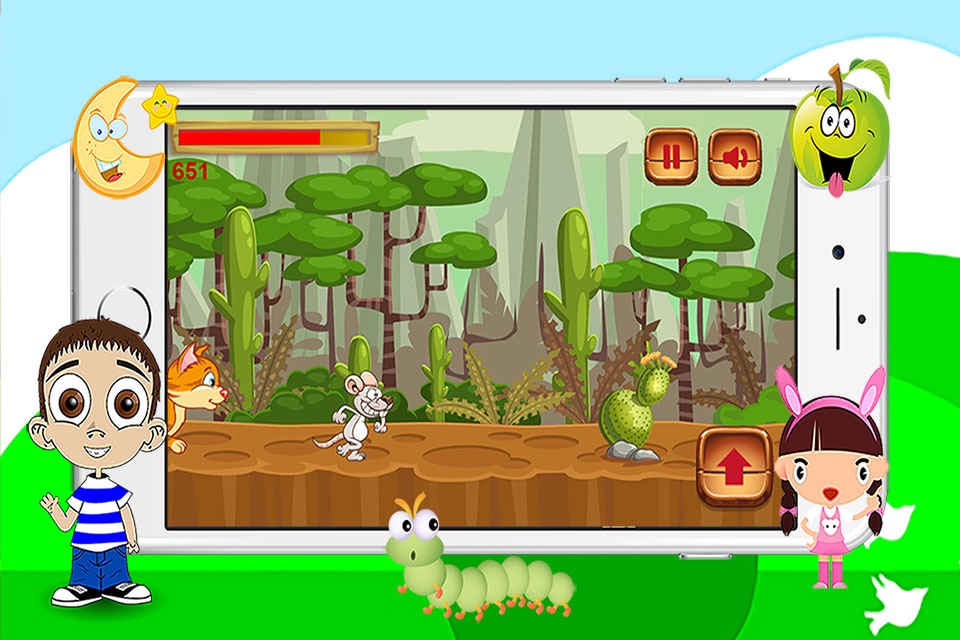Cheesy Run - rat adventure free games for kids screenshot 2