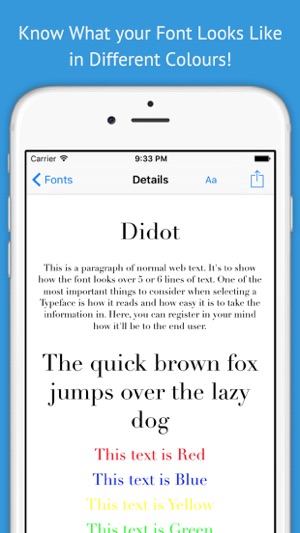 Font Viewer - The Free Typeface Font Book for Designers & Ar(圖2)-速報App