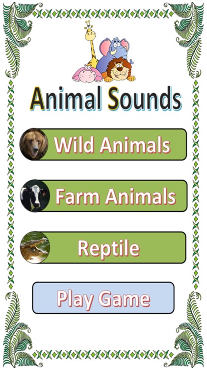 Wild animal sounds with name