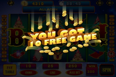 Casino Hit it Slots Lucky Magic 7 of Aladdin's Rich Gold Lamp Free screenshot 4