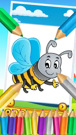 Game screenshot Butterfly Fairy and Bugs Coloring Book Drawing for Kid Games hack