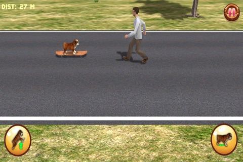 Bulldog on Skateboard 3D screenshot 3