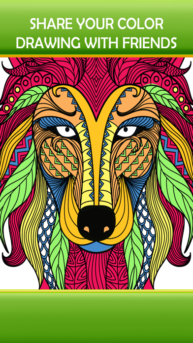 How to cancel & delete Animal Art Designs - Zen Therapy Adult Coloring Book from iphone & ipad 1