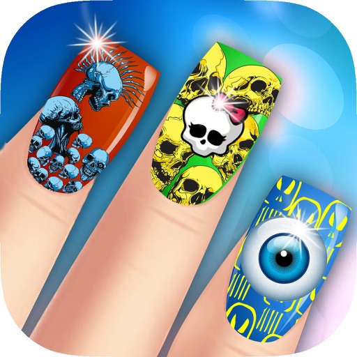 Monster Fashion Nails Makeover: Scary Girl fancy manicure saloon PRO