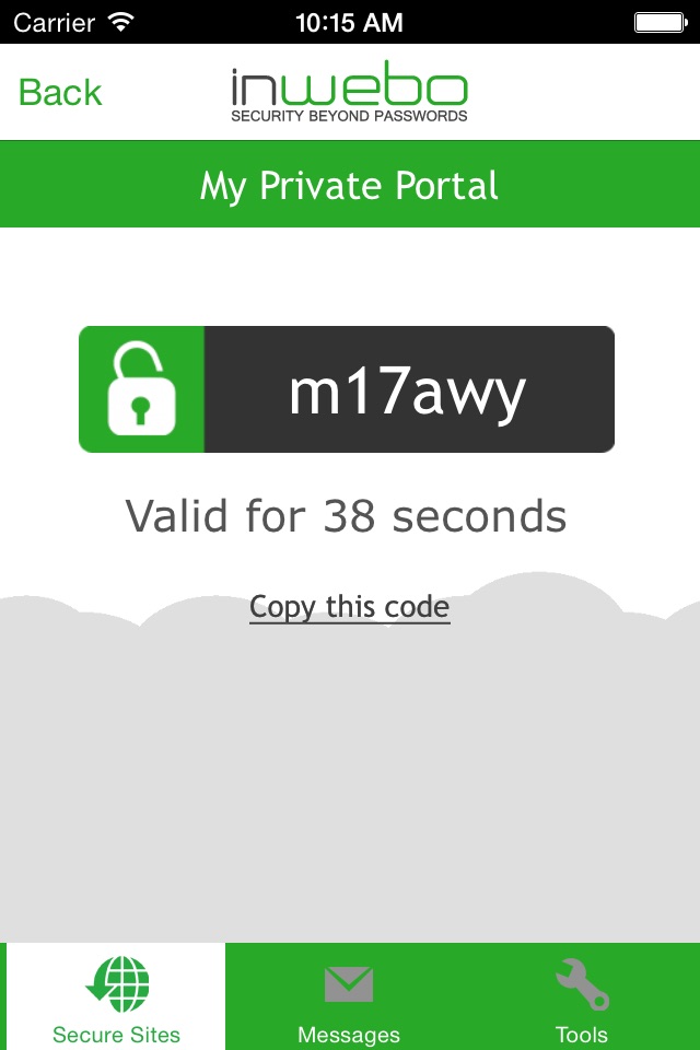 inWebo Authenticator screenshot 4