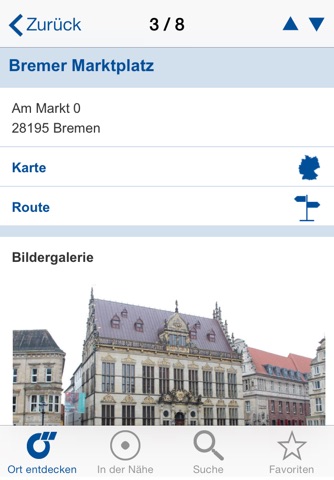 Bremen-App von Das Örtliche – Der mobile Reise- und Freizeitführer für die Stadt an der Weser screenshot 3