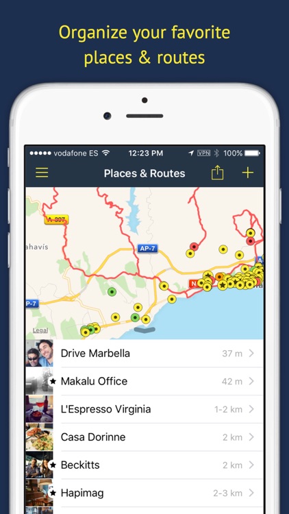 Rego — Manage your favorite places and routes screenshot-0
