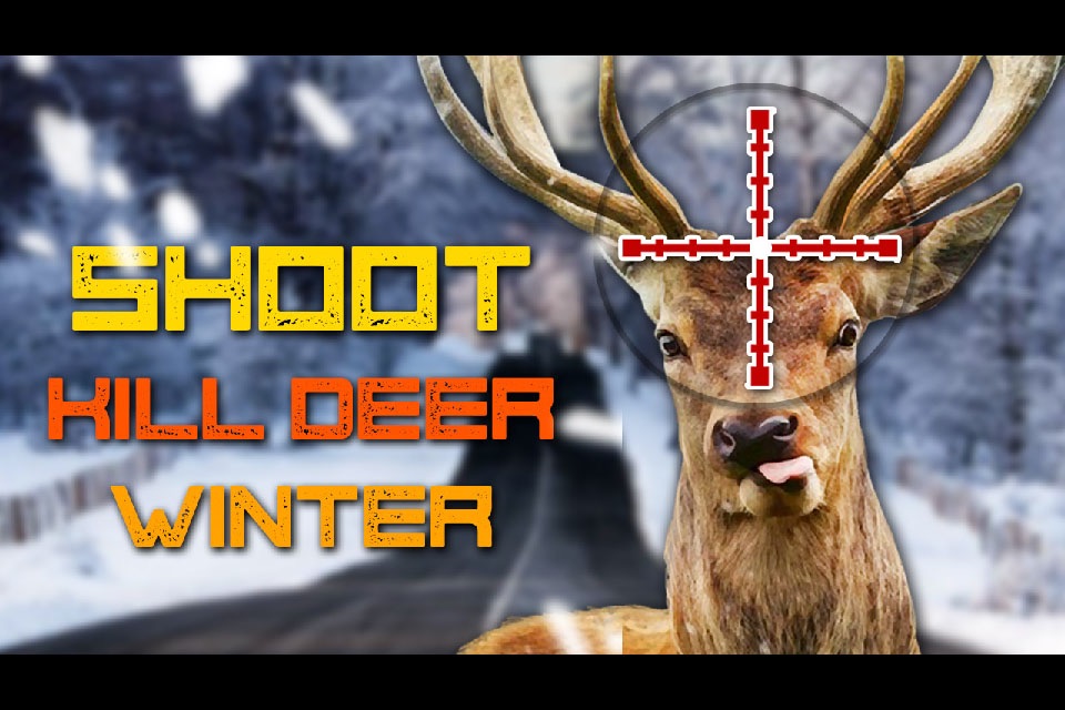 Shoot Kill Deer Winter screenshot 2