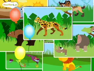 Imágen 3 Animales Salvajes y Safari para Niños - Sonidos de Animales, Dibujos, Puzzles y Actividades con Moo Moo Lab iphone