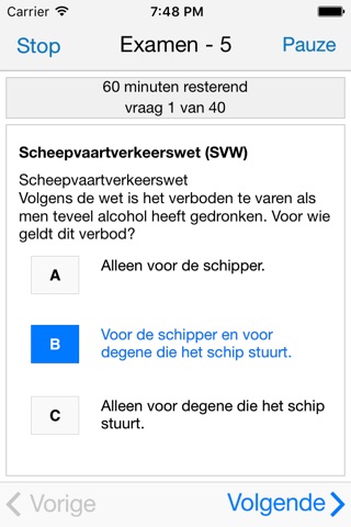 Examen Klein Vaarbewijs 1 screenshot 2