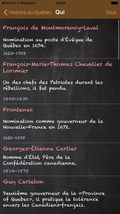 Screenshot #2 pour Histoire du Québec