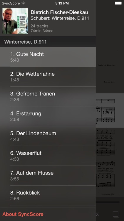 Schubert Winterreise - SyncScore