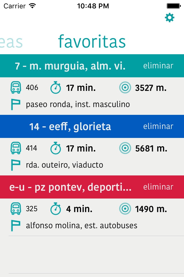 iTrans Coruña screenshot 2