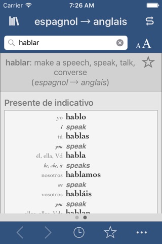 Ultralingua Spanish-English screenshot 2