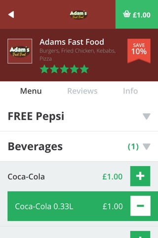 Adams Fast Food screenshot 4