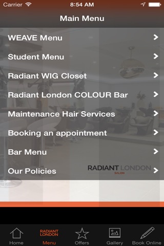 Radiant London Salon screenshot 3