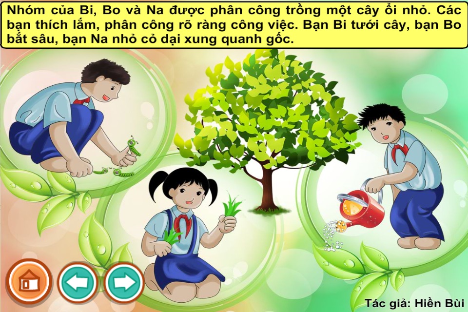 Ba bạn nhỏ trồng cây (Truyện thiếu nhi từ tác giả Hiền Bùi) screenshot 4