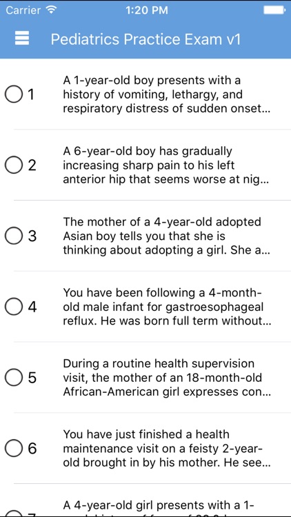 Pediatrics Practice Exam v1 by Exam Master
