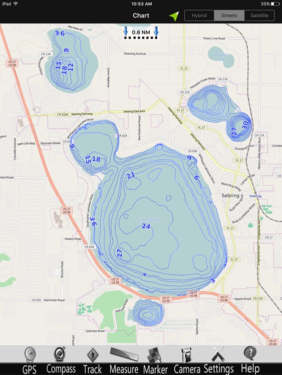 Florida lakes GPS Fishing charts Pro screenshot-3
