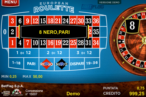 Betflag ROULETTE screenshot 3