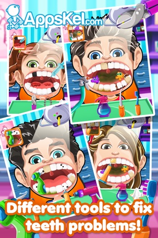 Crazy Nick's Celebrity Dentist Story – 5 Dentistry Games for Free screenshot 2